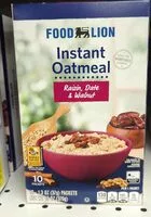 Mängden socker i Instant oatmeal raisin, dates and walnuts