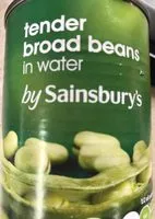 Mängden socker i Tender Broad Beans in Water