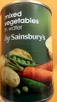 Mängden socker i Mixed vegetables in water