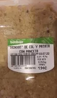 Mängden socker i Trinxat de col y patata con panceta