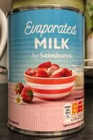 Mängden socker i Evaporated milk