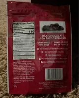 Mängden socker i Milk chocolate sea salr caramel mini bites