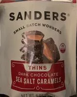 Mängden socker i Dark chocolate sea salt caramels