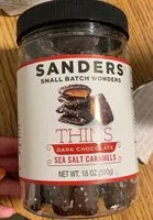 Mängden socker i Dark Chocolate Sea Salt Caramel Thins