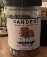 Mängden socker i Sanders Thins - Milk Chocolate Sea Salt Caramel