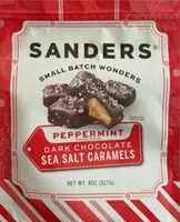 Mängden socker i Peppermint dark chocolate caramels