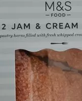 Mängden socker i Jam & Cream Horns