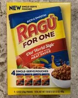 Mängden socker i Ragu Sauce Single Serve Packages