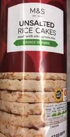 Mängden socker i Unsalted rice cakes