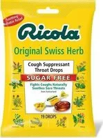 Mängden socker i Cough suppressant throat drops