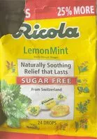 Mängden socker i Lemon Mint Herb Throat Drops