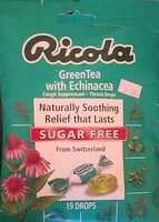 Mängden socker i Green Tea with Echinacea Cough Drops