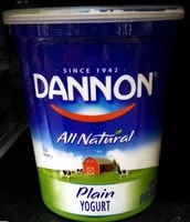 Mängden socker i Dannon Plain Whole Milk Yogurt