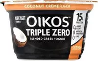 Mängden socker i Dannon oikos blended greek nonfat yogurt triple