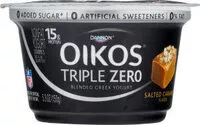 Mängden socker i Dannon oikos blended greek nonfat yogurt triple