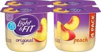 Mängden socker i Dannon peach yogurt