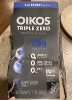Mängden socker i Oikos Triple Zero Greek Blueberry Yogurt 4pk