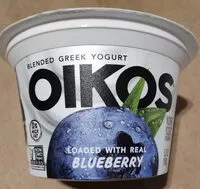 Mängden socker i Oikos Greek Yogurt with Real Blueberry