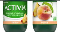 Mängden socker i Activia peach 4pk