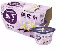 Mängden socker i Dannon Light + Fit Greek Vanilla Yogurt