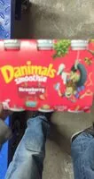 Mängden socker i Danimals Smoothie strawberry 6 pk