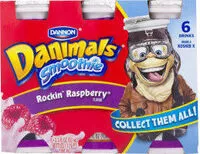 Mängden socker i Danimals smoothie rockin' raspberry