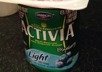 Mängden socker i Activia light blueberry