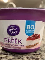 Mängden socker i Dannon light & fit greek nonfat yogurt strawberry cheesecake