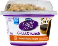 Mängden socker i Nonfat Greek Crunch Yogurt & Toppings, Peanut