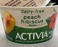 Mängden socker i Activia dairy-free peach hibiscus