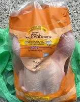 Mängden socker i Small whole chicken