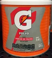 Mängden socker i Gatorade Polvo sabor Ponche de Frutas