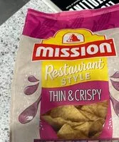 Mängden socker i Mission, restaurant, style, thin and crispy