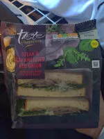 Mängden socker i Steak and Caramelised Red Onion Sandwich