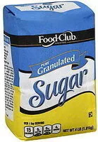 Mängden socker i Pure Cane Granulated Sugar