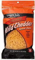 Mängden socker i Shredded Mild Cheddar Cheese