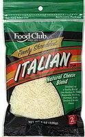 Mängden socker i Finely Shredded Italian Cheese Blend