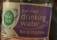 Mängden socker i Purified Drinking water