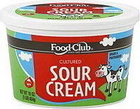 Mängden socker i Sour Cream