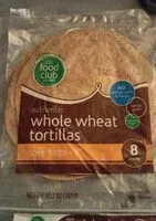 Mängden socker i Whole wheat tortillas