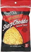 Mängden socker i Shredded Sharp Cheddar Cheese