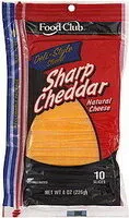 Mängden socker i Deli-Style Sliced Sharp Cheddar Cheese