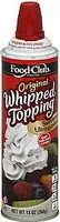 Mängden socker i Original Whipped Topping