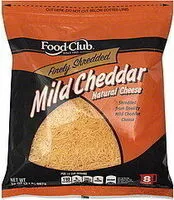 Mängden socker i Finely Shredded Mild Cheddar Cheese