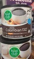 Mängden socker i Columbia ground coffee