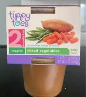 Mängden socker i Mixed vegetables baby food