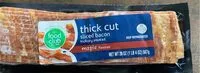 Mängden socker i Thick Cut Sliced Bacon Hickory Smoked Maple Flavor
