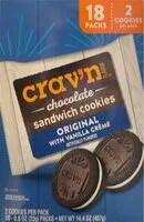 Mängden socker i Chocolate sandwich cookies