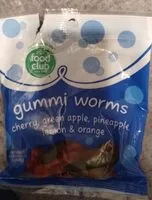 Mängden socker i Gummi worms