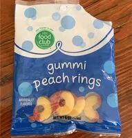 Mängden socker i Gummi Peach Rings